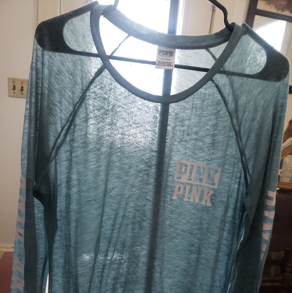 Sheer VS Pink long sleeve